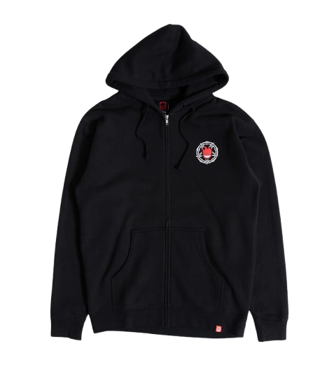 Spitfire Pentagram Drip Black Red Zip Hoodie