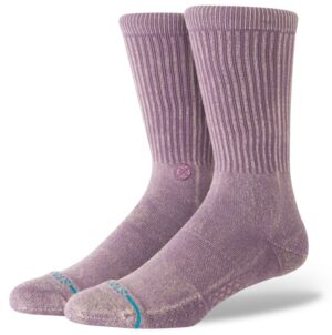 Stance Icon Dyed Plum Crew Socks