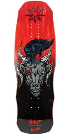 Welcome X Slipknot Spit It Out On Dark Lord Black Red 9.75 Skateboard Deck