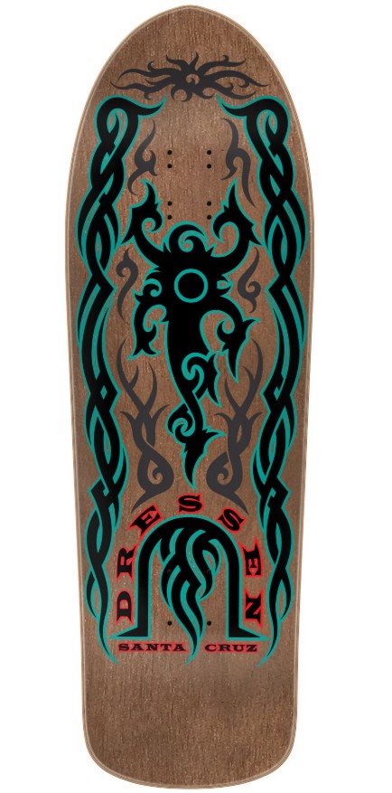 Santa Cruz Dressen Tribal 9.9 Skateboard Deck