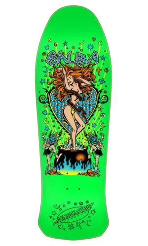 Santa Cruz Salba Witch Doctor Green Reissue 10.4 Skateboard Deck