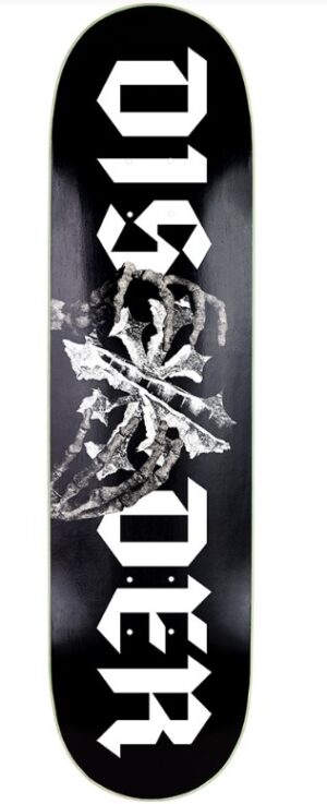 Disorder Hands Of Chaos Black/White 8.0 Skateboard Deck