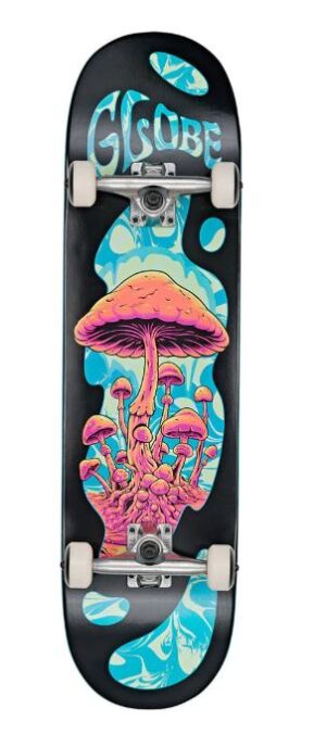 Globe G1 Mind Expansion Black/Green 8.25 Skateboard Complete