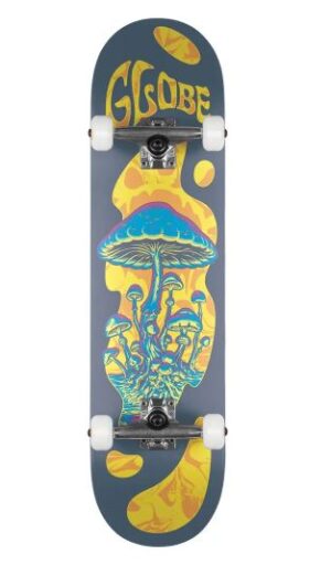 Globe G1 Mind Expansion Grey/Neon 8.25 Skateboard Complete
