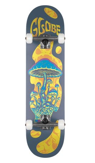 Globe G1 Mind Expansion Grey/Neon 8.25 Skateboard Complete