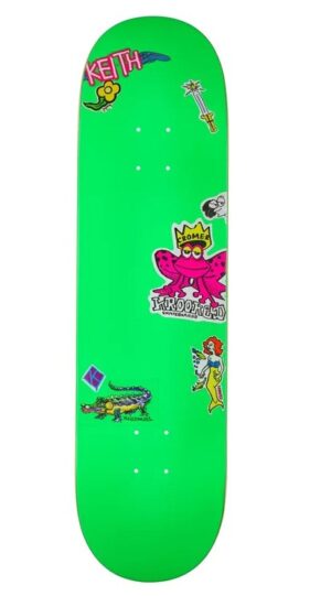 Krooked Cromer Neon Sticker 8.25 Skateboard Deck