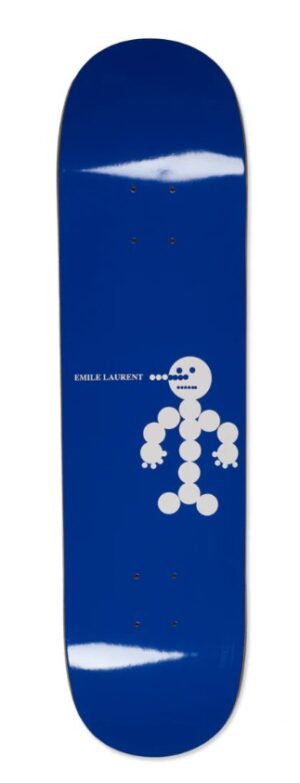 Polar Skate Co. Emile Laurent - Snowman Blue 8.0 Skateboard Deck