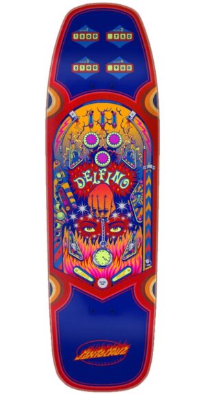 Santa Cruz Delfino Pinball 9.14 Skateboard Deck