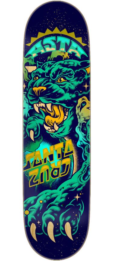 Santa Cruz Tom Asta Space Cat Twin Pro 8.2 Skateboard Deck