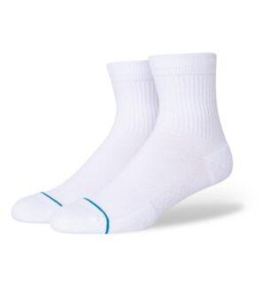 Stance Icon Quarter White Socks - 3 Pack