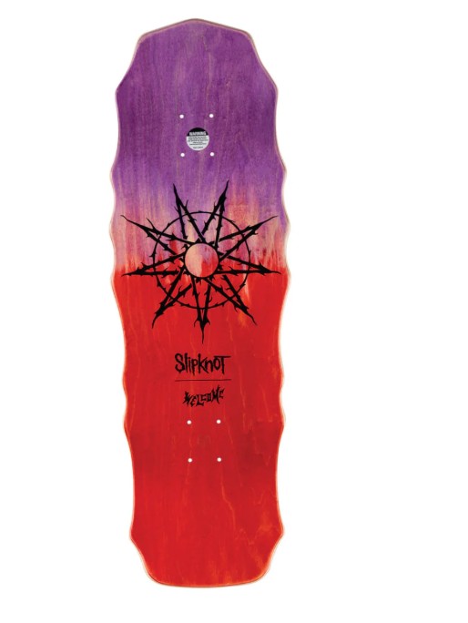 Welcome x Slipknot Tribal S Widow Purple/Red Stain 10.0 Skateboard Deck