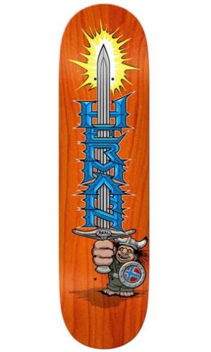 Real Hermann Stene Mighty Orange 8.5 Skateboard Deck