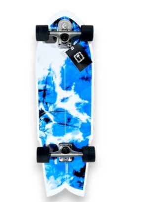 Wooddetail Lacanau Acid Blue Surfskate 32.5 Skateboard Complete