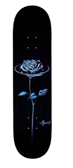 April Chrome Rose Black 8.38 Skateboard Deck