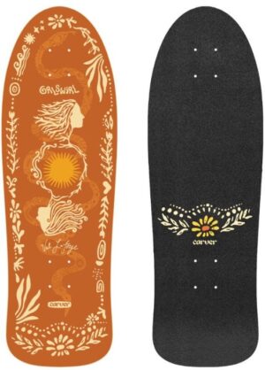 Carver x GRLSwirl Sunflower 31.0 Surfskate Deck