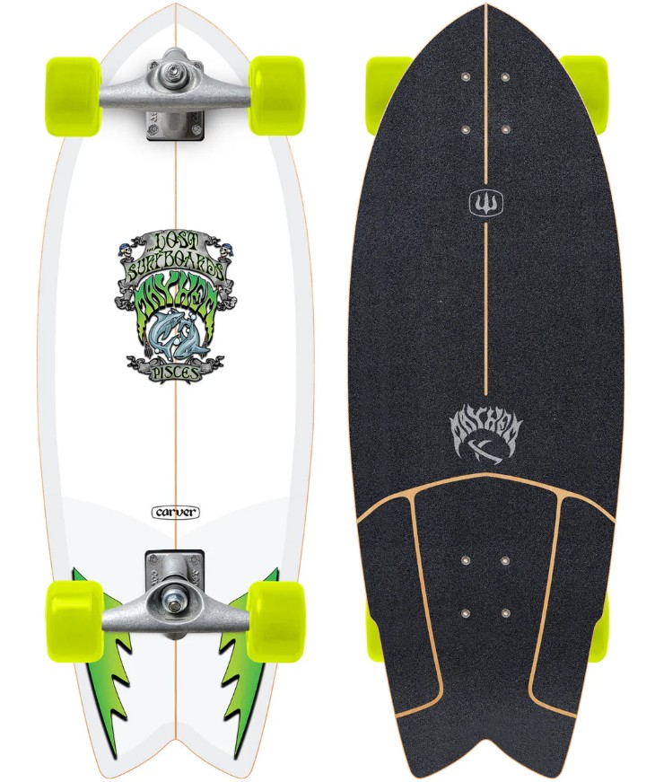 Carver x Lost Pisces 29.0 Surfskate Complete CX Trucks