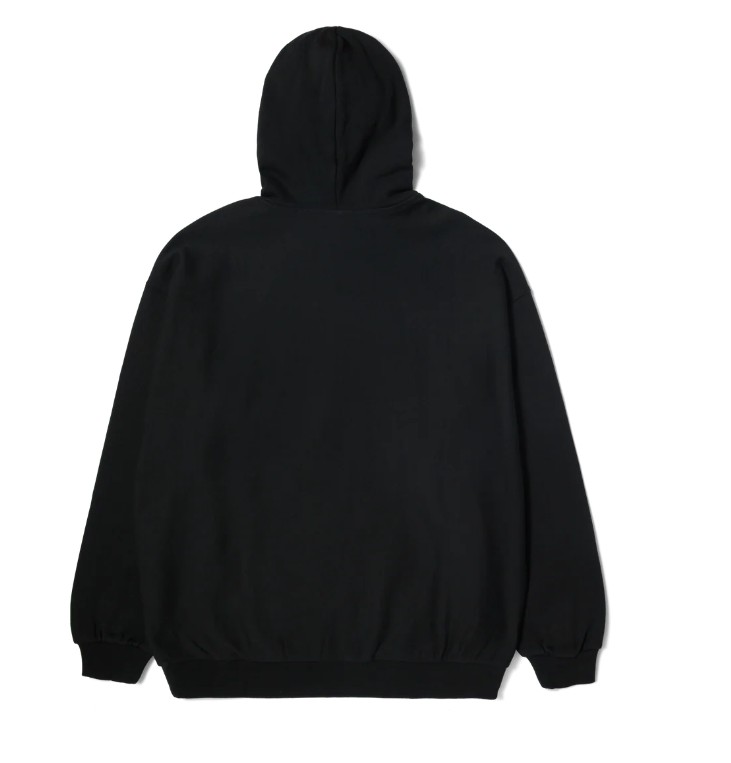 HUF Logo Applique Fleece Black Hoodie
