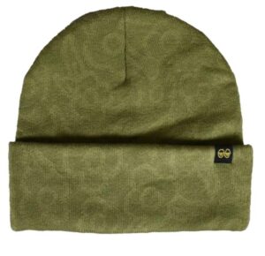Krooked Flowers Eyes Olive Cuff Beanie
