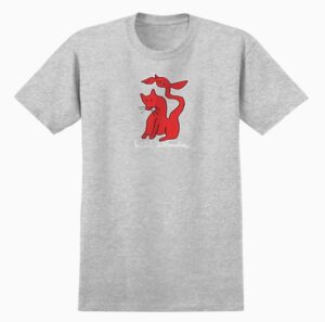 Krooked Kat Serpent Heather/Red Tee