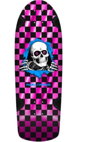 Powell Peralta OG Ripper Checker Pink Foil 10 Skateboard Deck