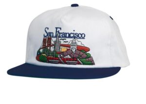 Real SFC White Navy Snapback Hat