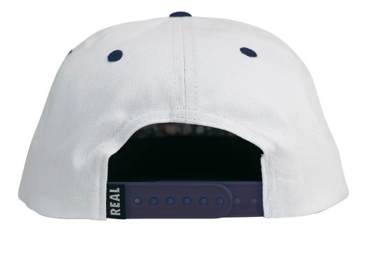 Real SFC White Navy Snapback Hat