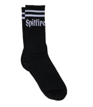 Spitfire Molotov Script Black/White Socks
