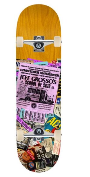 Anti Hero Jeff Grosso Skool Of Sk18 8.7 Skateboard Complete