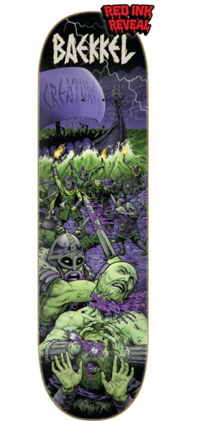 Creature Kevin Baekkel Warriors VX 8.6 Skateboard Deck