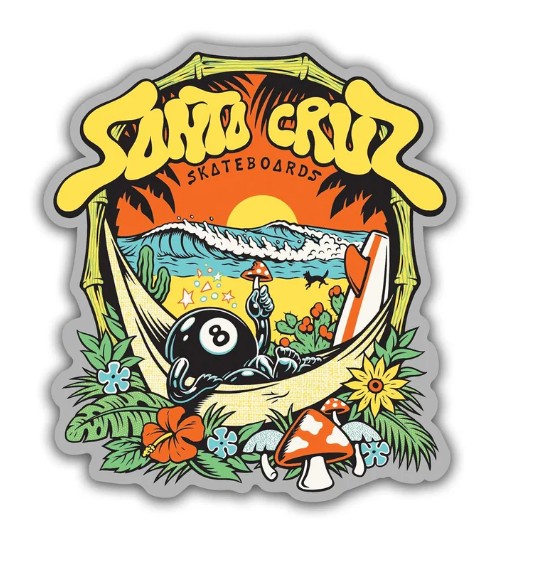 Santa Cruz 8baller Trip Ew 5" Sticker