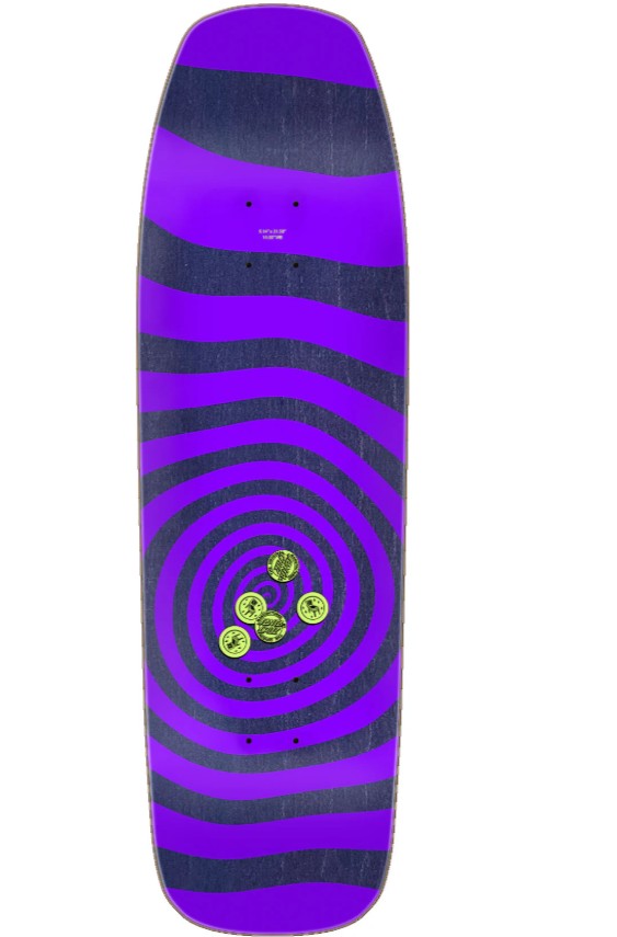 Santa Cruz Delfino Pinball Vision 9.14 Skateboard Deck