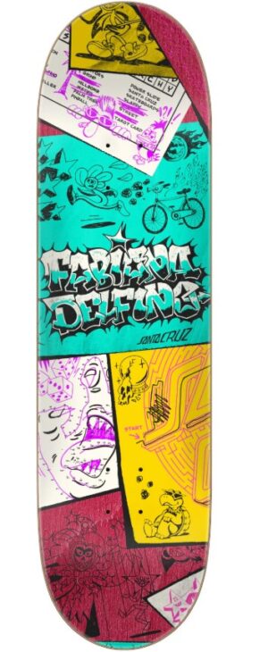 Santa Cruz Delfino Scribble 8.25 Skateboard Deck