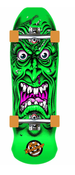 Santa Cruz Roskopp Face Neon 9.5 Skateboard Complete