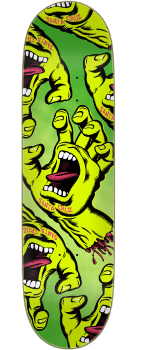 Santa Cruz Crowded Hand 8.5 Skateboard Deck