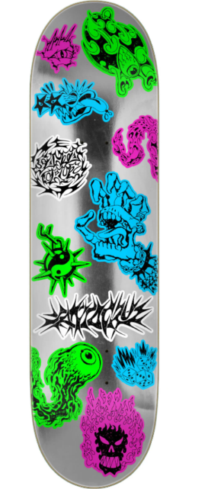 Santa Cruz Flash Scribble Feelbase 8.0 Skateboard Deck