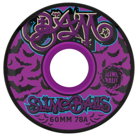 Slime Balls Bam Margera Black 60mm x 78a Skateboard Wheels