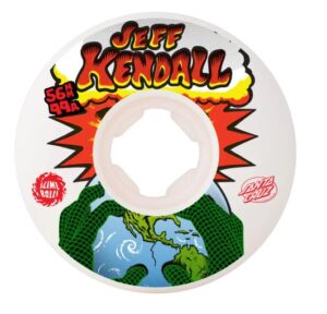 Slime Balls Jeff Kendall End Of World Chubbies White 56mm x 99a Skateboard Wheels