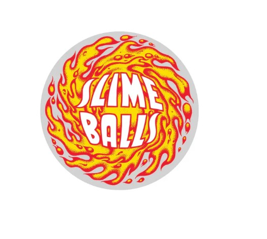 Slime Balls Logo Flame 3.5" Sticker