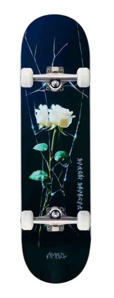 April Dashawn Jordan Cracked Rose 8.5 Skateboard Complete