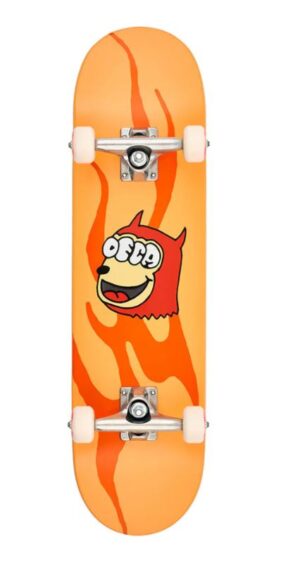 Deca Kids Dex Mid Orange 7.6 Skateboard Complete
