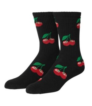HUF Cherry Bomb Crew Black Socks