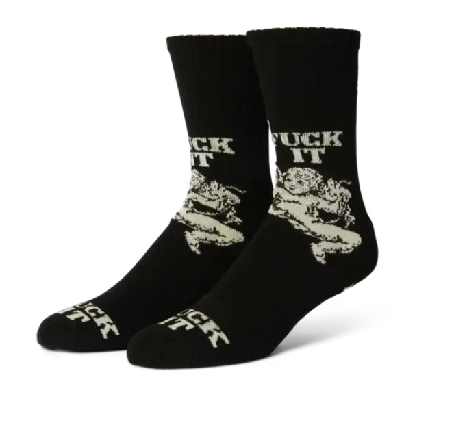 HUF Divine Crew Black Socks