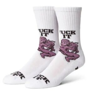 HUF Divine Crew White Socks
