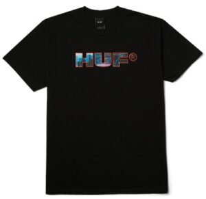 HUF Flight Path Black Tee