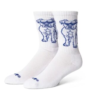 HUF Star Pup Crew White Socks