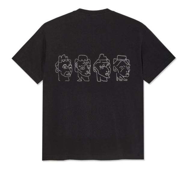 Polar Skate Co. 8 Heads Black/White Contrast Tee