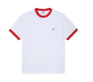 Polar Skate Co. Ringer White/Red Tee
