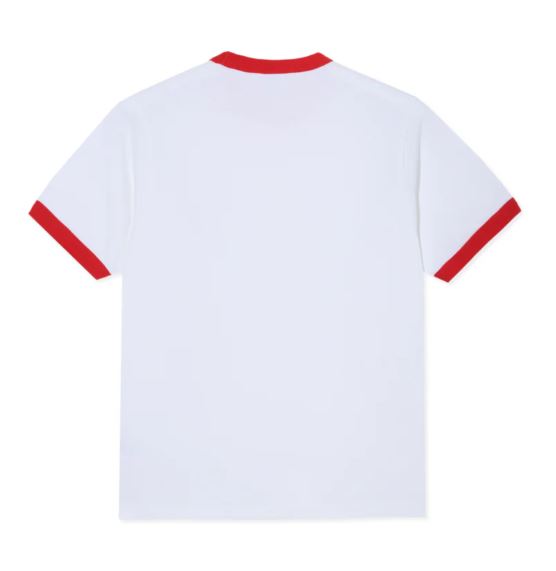 Polar Skate Co. Ringer White/Red Tee