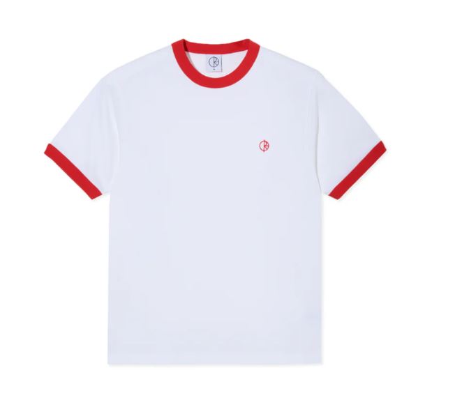 Polar Skate Co. Ringer White/Red Tee