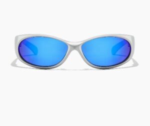 Ritual Vision Demon Speed Matte Chrome/Blue Reflective Polarised Sunglasses